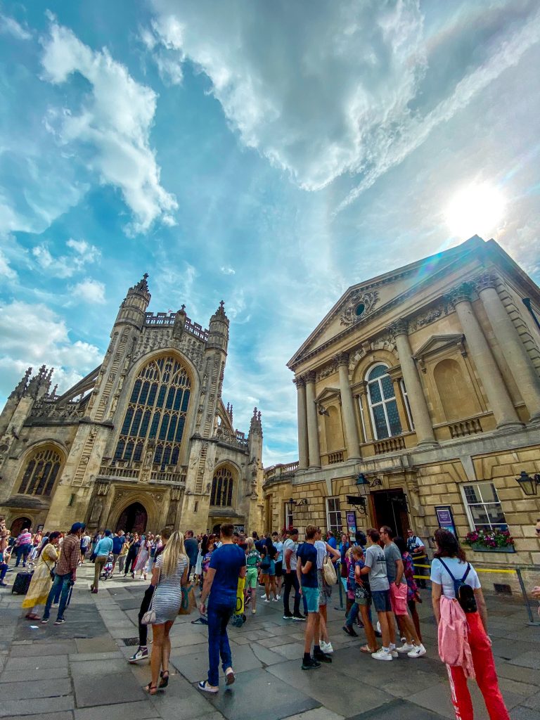 Abbey and Roman Baths next to each other