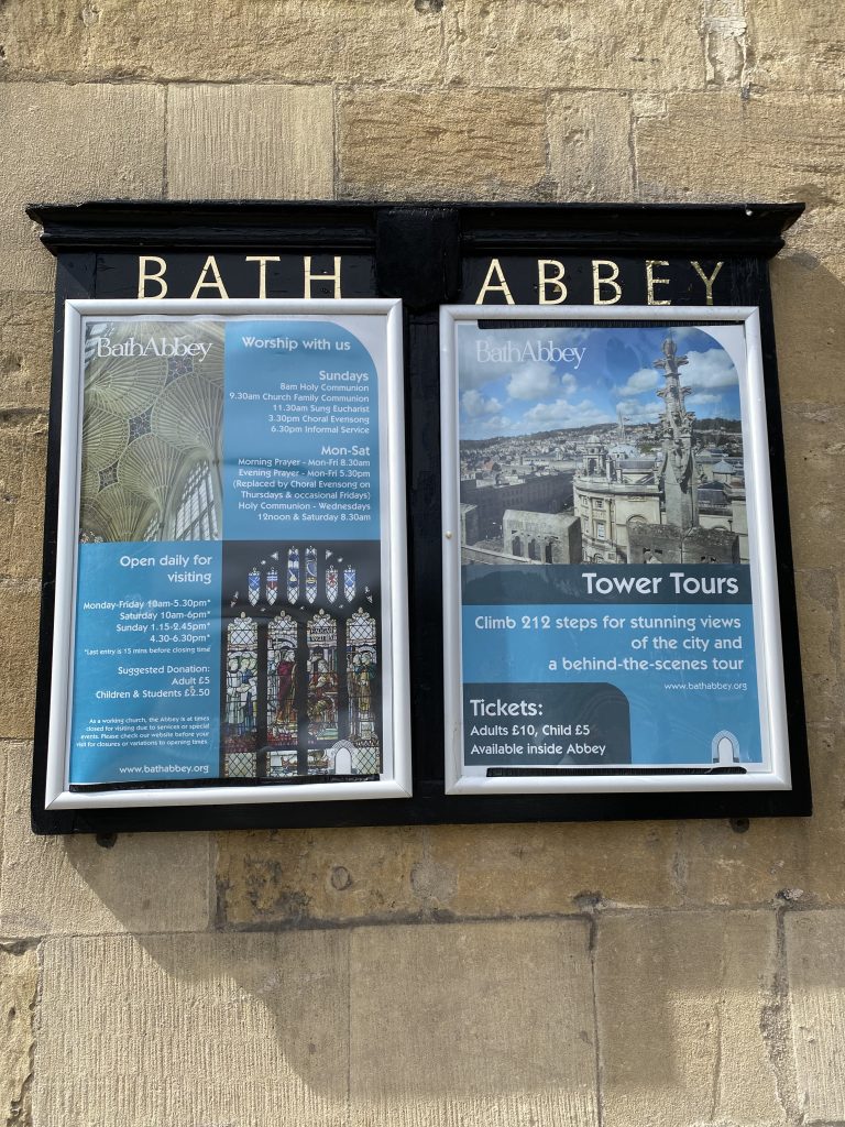 Bath Abbey Tickets 