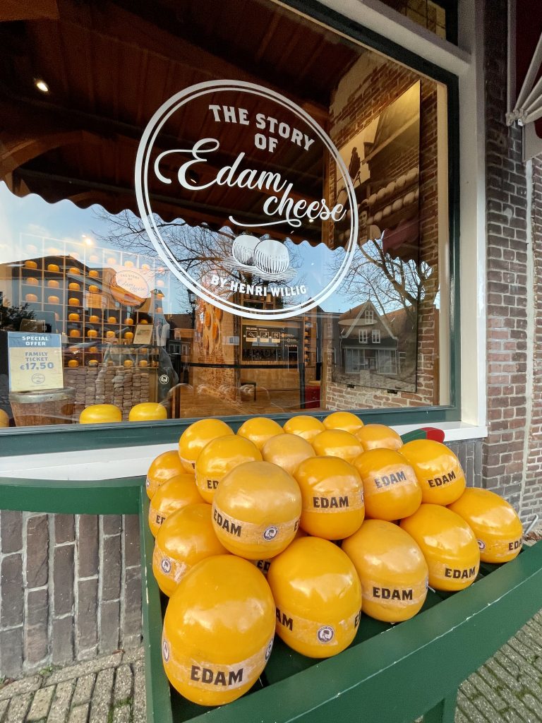 Edam Cheese in The Netherlands 