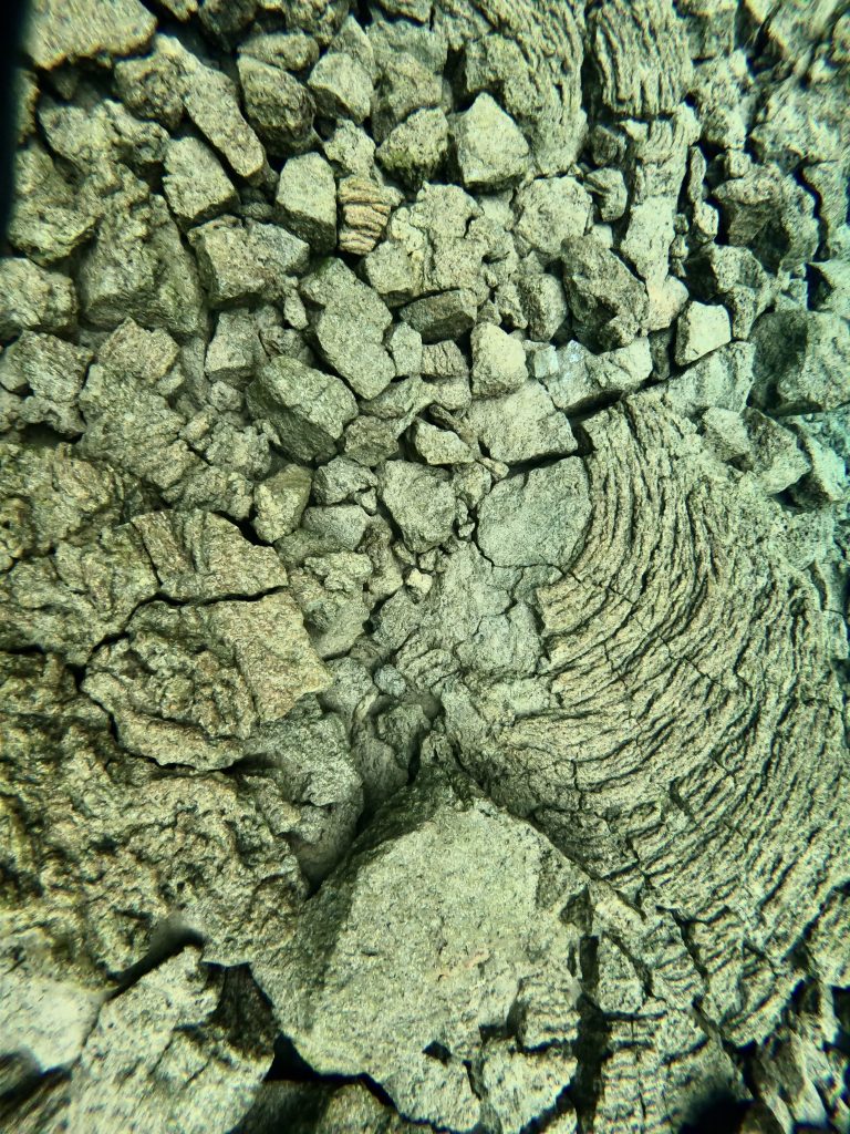 Lava under water